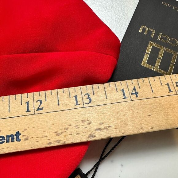 NWT Lucci Lu Women’s Teens RED Mini Chiffon Spaghetti Strap Dress - Size 000 - Picture 9 of 11